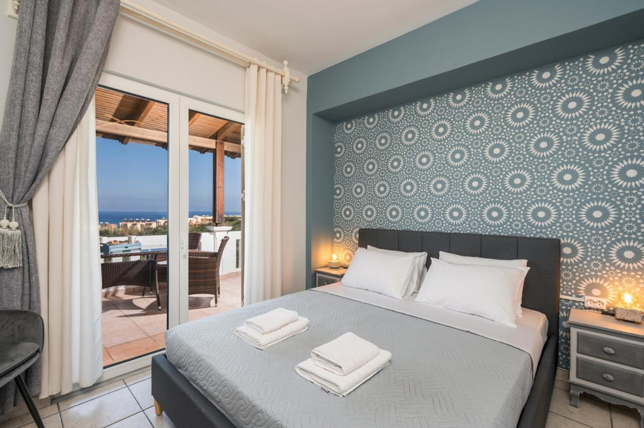 Casa De Philippe With Unique Seaview 2' From Beach Agia  Exterior photo