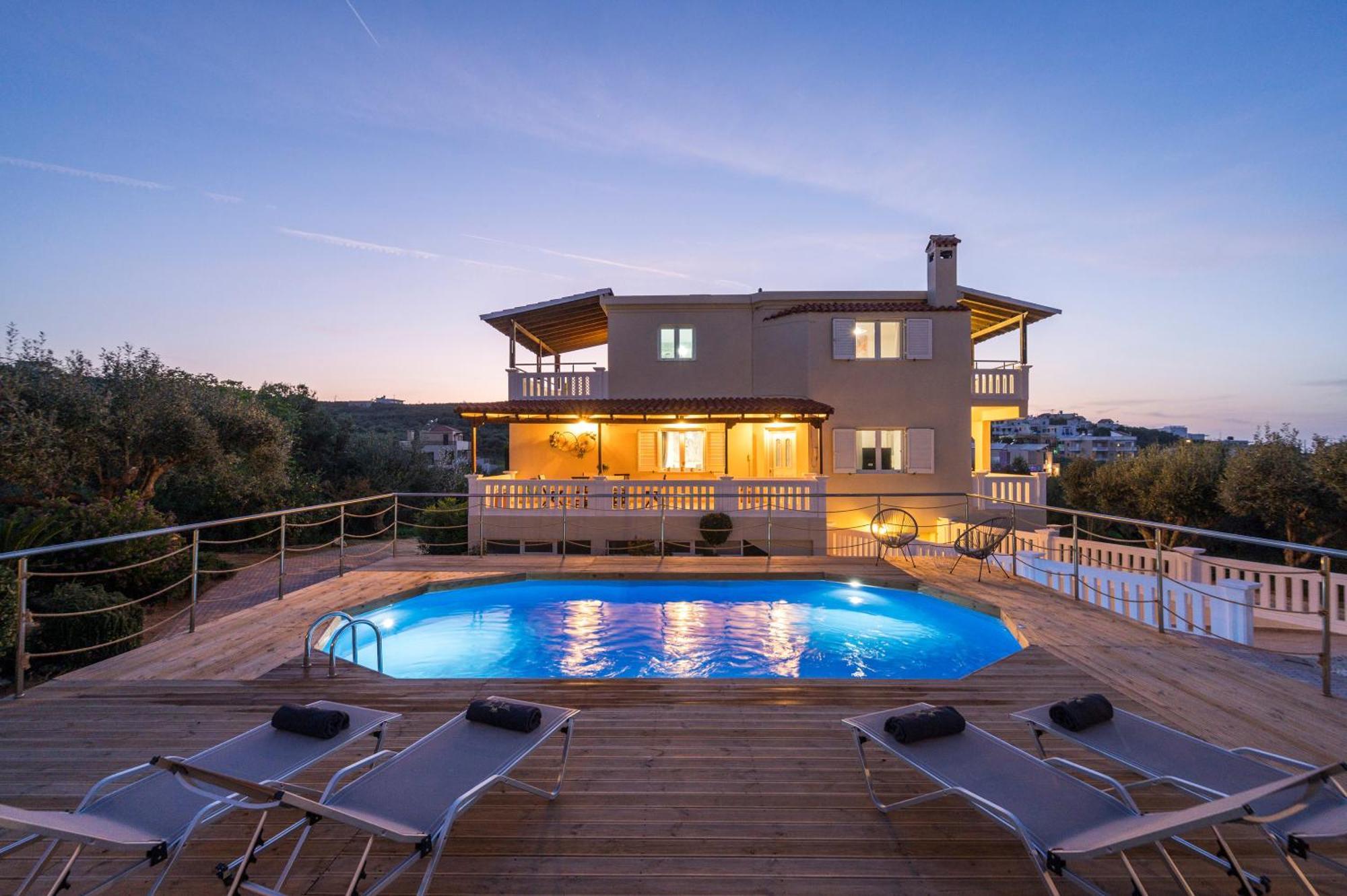 Casa De Philippe With Unique Seaview 2' From Beach Agia  Exterior photo